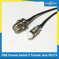 New FME Female Switch F Female Jack RG174 Jumper Cable 20CM