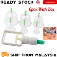 6 Cups Vacuum Bekam Cups 6 Cups Vacuum Cupping Set Therapy