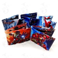 Spiderman Hero marvel Superman Ironman BatmanWallet syilling bag dompet Card stylist modern Kids Short Purse Wallet Cute Cartoons Children Boys Coin Bag Beg Dompet Kartun Comel Kanak-Kanak Lelaki Syiling