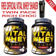 Whey Protein Halal – Vital Whey 2kg/4.41lbs (TWIN PACK) Whey Isolate With 24g Protein 67 Servings - 