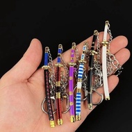 Zoro 6 Swords Set Mini Katana Keychain | One Piece Anime Sword Keyring Collectible 9cm