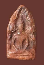 พระขุนแผนเนื้อดิน(ยุคต้น)ปี2500 หลวงพ่อกวย วัดโฆษิตาราม พร้อมบัตรรับรองพระแท้100%