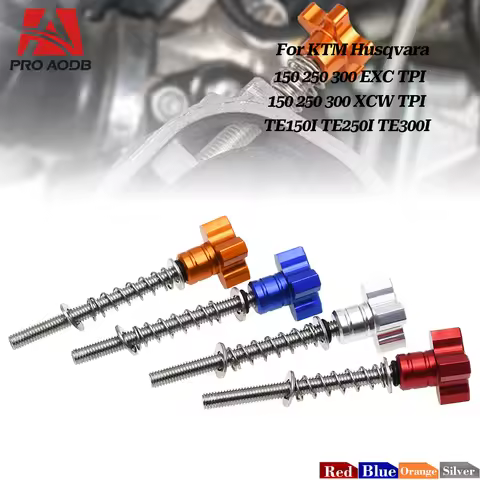 Motocross CNC Fuel Idle Speed Adjuster Screw For KTM 150 250 300 XC-W EXC TPI Six Days For Husqvarna