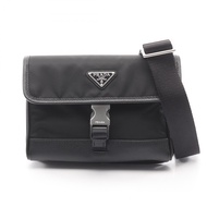 【二手】Prada PRADA 單肩包 RE NYLON TESSUTO+SAFFIANO 智慧型手機殼 2ZH1082DMHF0002 黑色尼龍 Saffiano 皮革單肩包 男士