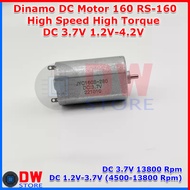 Dynamo DC Motor RS160 RS-160 160 3.7V 4.2V 1.2V-4.2V High Speed RPM High Torque