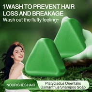 🌟Buy 1 Free 3🌟【Herbal formula】Improve dry and frizzy hair with Polygonum multiflorum shampoo soap / 