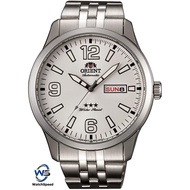 Orient RA-AB0008S Old School Automatic Japan Movt Stainless Steel White Dial Men's Watch