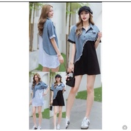 RAWIS DENIM DRESS COMBINATION Denim Dress Maxi Dress