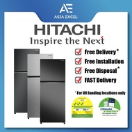 HITACHI HRTN6408SBBKSG | HRTN6408SXSG | HRTN6408SUSG 374L TOP FREEZER INVERTER REFRIGERATOR