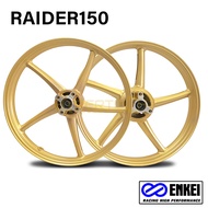 Enkei Mags 5 Spokes 522 Mags for Suzuki Raider150 Carb/FI 1.6x1.6x17 (pair)