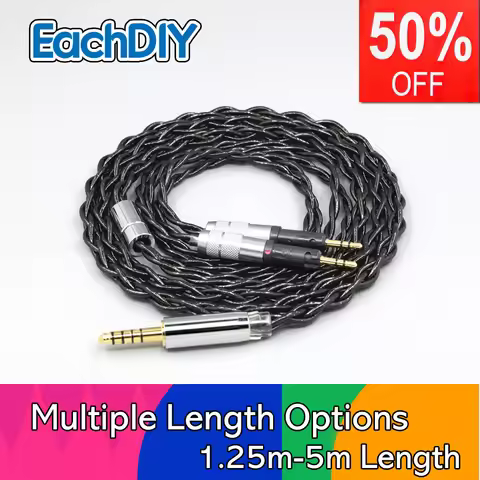 99% Pure Silver Palladium Graphene Floating Gold Cable For Audio-Technica ATH-R70X ATH-R70XA headpho