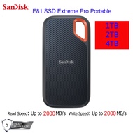 Sandisk E81 SSD Extreme Pro Portable 1TB/2TB/4TB (2000MB/s)(5 Years Local Warranty)