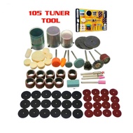 Set 105 pc mata bor tuner poles potong ampelas gerinda dremel bor mini