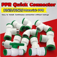BD PPR Quick Connector Hot/Cold Water Pipe PE Fittings Non-leakage 1/2''(20mm)' 3/4''(25mm)