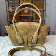 BV/葆蝶家Arco 麂皮 棕色 手提包肩背包