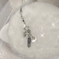 Hand-Made Niche Y2K Millennium Mobile Phone Chain Kitten Retro Mobile Phone Beaded ccd Chain Hanging