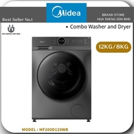 Midea MF200D120WB 12KG/8KG 2 In 1 Inverter Washer Dryer / Combo Washer Dryer / Washer / Dryer