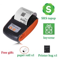 Free POS System Loyverse Topup SRS Mobile 58mm Bluetooth Thermal Receipt Printer SRS Topup Pay Bill For Android &amp; iOS