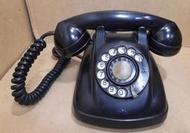 早期電話機 黑色撥盤式電話 轉盤式電話 電木電話 懷舊擺飾電話