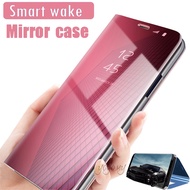 Casing VIVO Y19 Y81 Y81i V15 V15 Pro V9 Y85 Y11 Y12 Y17 Y15 Y71 Case Smart Mirror Flip Clear View Ha