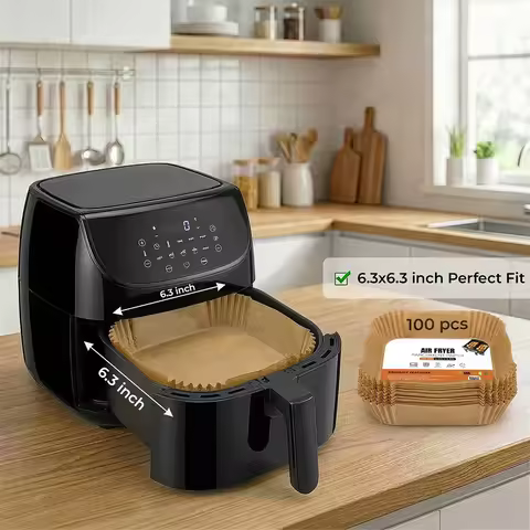 Air Fryer Baking Paper for Ninja Double Stack SL400 SL300EU - No-clean Airfryer Kitchen Accessories