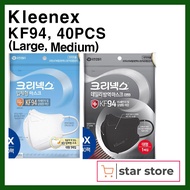 [KLEENEX]KF94 Korea Medical Mask Large,Medium Size 40Pcs/Disposable, Individual packing, Made in Korea/ medical face mask/health beauty/Medical supplies mask/health