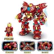 Gift Assembling Educational Children Iron Man Toy Boy Armor MK85 Steel Compatible Lego Building Blocks Anti-Hulk Mecha Packing