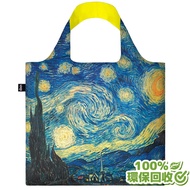 LOQI 春捲包購物袋：梵谷-星空（黃）｜ 環保回收材質，無扣帶與暗袋VGSNY