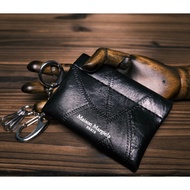 mm6 pu leather key chain EarPods bag