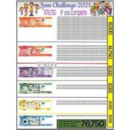 2024-2025 ipon challenge sticker/chart