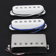 FLEOR 3pcs Alnico 5 SSH กีตาร์ Pickups SINGLE COIL & LP Humbucker Pickup 4 สายสําหรับ HSS อะไหล่กีตา