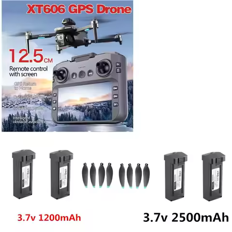 XT606 MAX GPS Drone Battery Original Spare 1200mAh 2500mAh / Propeller Blade / For XT606 GPS Drone P