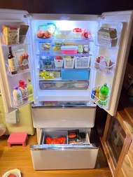🥚🥩🐟1:6 著燈雙門雪櫃 🥬🍓🍋miniature微型 微縮藝術 不是 re-ment megahouse 扭蛋 食玩 Blythe 黏土人