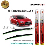 ใบปัดน้ำฝน ซิลิโคน ตรงรุ่น Mitsubishi Lancer EX 2010 ไซส์ 26-18 ยี่ห้อ Diamond กล่องแดง จำนวน1คู่* **ร้านค้าแนะนำ** สิ้นค้าดี**