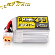 TATTU R-LINE 5.0 22.2V 1550mAh 6S 150C LiPo Battery For RC Helicopter Quadcopter FPV Racing Drone Wi