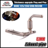 Motorcycle Exhaust System Escape Modified Middle Link Pipe For KTM 125 KTM 250 KTM 390 KTM RC390