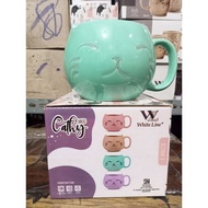 Cat motif Ceramic Cup/mug kathy