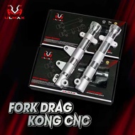 NVX155 Y15ZR Y16ZR LC135 ULMAX SARUNG FORK CNC LC Y15 Y16 NVX FORK DRAG DESIGN FORK LAY / FORK STAND