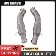 ACE Suitable for Mercedes-benz C43 E43 GLC43 GLE43 High Flow Downpipe with Heat Shield High Performa