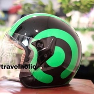 Most Popular NEWEST SINGLE VISOR HELMET HALF FACE GOJEK WHOLESALE