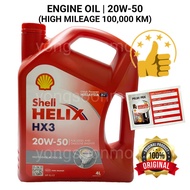 S HELL HELIX HX3 20W50 ENGINE OIL 4 LITRES