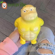 NOVAVIBE Squeezing Monkey Toys, Slow Rebound Stretch Squeeze Vent Gorilla, Creative Yellow Elastic C