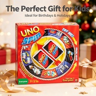 UNO Spin Board Game Classic Card Game with Rotating Spin Wheel Party Gathering Interactive Toy For K