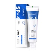Probiotic whitening toothpaste protects the mouth cleans the teeth freshens the breath and protects the gums