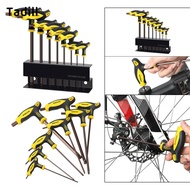 [dksqer] 8x T-handle Set, Bicycle Hex Key Tool, Robust Heavy-duty Bicycle Hex Key Hex Key Set for