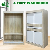 PROMOTION SIAP PASANG KT furniture: 4 FT Sliding Wardrobe / 4 Kaki Almari Baju Sliding Door 2 Slidin