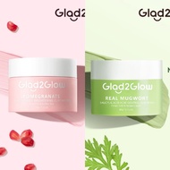 HIJAU SALE!!!! / / Glad 2 Glow Clay Mask - Pomegranate Niacinamide Brightening / Glad 2 Glow Clay Ma