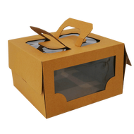 (ISI 5PCS) Kardus kue/Dus Bolu/Box Kue Tart 26x26x15cm Box Jinjing - Tokodus Bandung