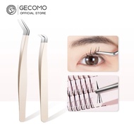 Gecomo False Eyelash Tweezers Safe Stainless Steel Tweezers Precision Eyelash Tweezers