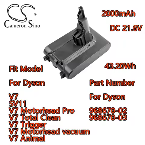 Vacuum Battery For Dyson V7 SV11 V7 Motorhead Pro V7 Total Clean V7 Trigger V7 Motorhead vacuum V7 A